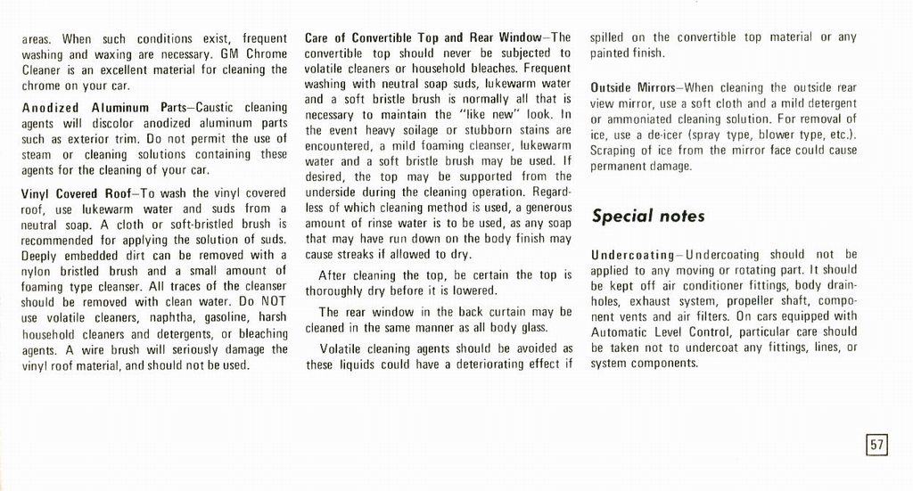 1973 Cadillac Owners Manual Page 67